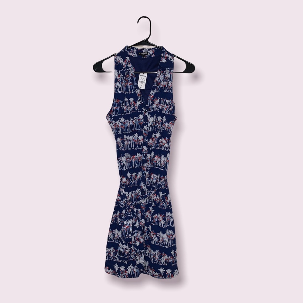 NWT Express Sleeveless Button-Down Dress